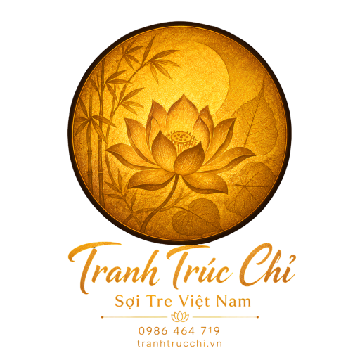 Tranh Trúc Chỉ Sợi Tre
