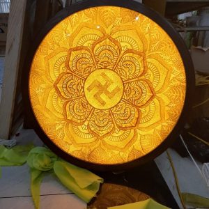 TRANH TRÚC CHỈ TT268-Đèn trần