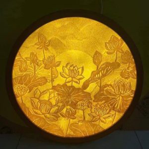 Tranh Trúc Chỉ Thủ Công Tròn – TP 68