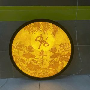 Tranh Trúc Chỉ Thủ Công Tròn – TP 65