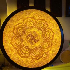 Tranh Trúc Chỉ Thủ Công Tròn – TP 22