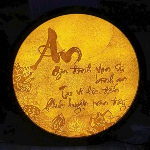 Tranh Trúc Chỉ Thủ Công Tròn - TP 86